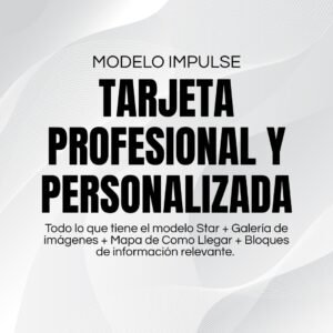 Tarjeta Interactiva Modelo Impulse — Galería y ubicación