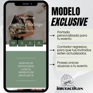 Tarjeta Interactiva Modelo Exclusive — Para lucirte